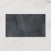 Stilvolle Schlicht Gray Texture Beruflich Moderne Visitenkarte (Rückseite)