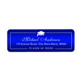 Stilvolle Schlichte Blauer Gradient - Graduation C (Vorne)