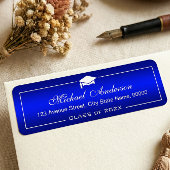 Stilvolle Schlichte Blauer Gradient - Graduation C