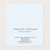 Stilvolle Schlichte Einfache Berufliche Klasse Visitenkarten (Außenseite Aufgefaltet)