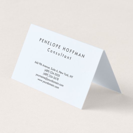 Stilvolle Schlichte Einfache Berufliche Klasse Visitenkarten (Vorderseite)