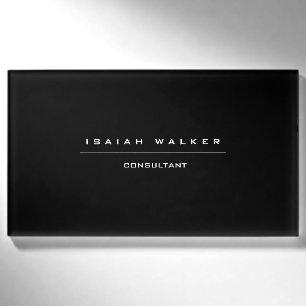 Stilvolle Schlichte, einzigartige Special Black & Namenschild