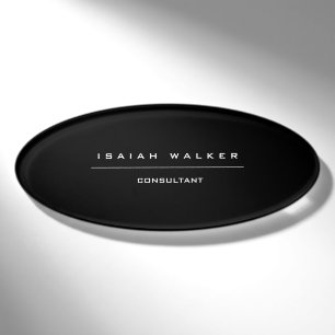 Stilvolle Schlichte, einzigartige Special Black & Namenschild