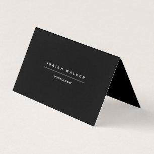 Stilvolle Schlichte, einzigartige Special Black &  Visitenkarten
