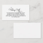 Stilvolle, schlichte, graue Textzusammensetzung wü Begleitkarte (Vorne/Hinten)