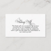 Stilvolle, schlichte, graue Textzusammensetzung wü Begleitkarte (Vorderseite)