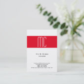 Stilvolle schlichte, minimalistisch gestrichene, w visitenkarte (Stehend Vorderseite)