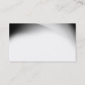Stilvolle Schlichte Visitenkarte aus Weiß Gray Tre (Rückseite)