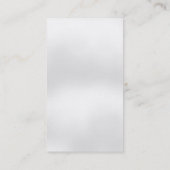 Stilvolle Schlichte Visitenkarte für das vertikale (Rückseite)