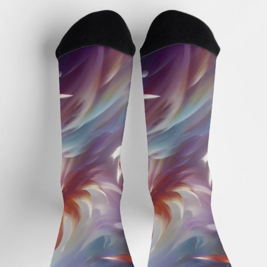 Stilvolle Schmetterlinge und Blume Socken (Oben)