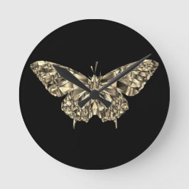 Stilvolle Schmetterlingsuhr Runde Wanduhr