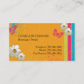 Stilvolle Schmutz-Visitenkarten Visitenkarte (Rückseite)