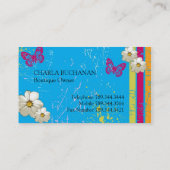 Stilvolle Schmutz-Visitenkarten Visitenkarte (Rückseite)