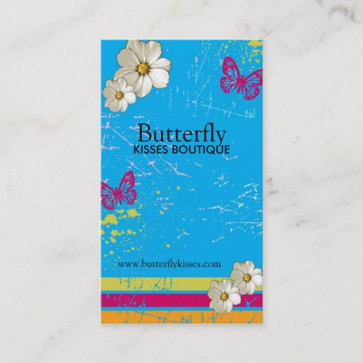 Stilvolle Schmutz-Visitenkarten Visitenkarte (Vorderseite)