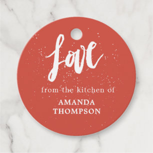 Stilvolle Schneefall Holiday Baked Goods Geschenk Geschenkanhänger