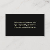 Stilvolle Schneider-Geschäfts-Visitenkarte Visitenkarte (Rückseite)