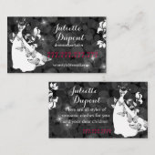 Stilvolle Schneidersalon Tailor Dressmaker schwarz Visitenkarte (Vorne/Hinten)