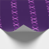 Stilvolle Schneideschere Friseur Schneider Geschenkpapier (Ecke)