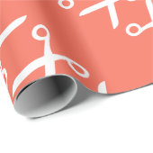 Stilvolle Schneideschere Friseur Schneider Geschenkpapier (Rolleneckpunkt)