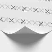 Stilvolle Schneideschere Friseur Schneider Geschenkpapier (Ecke)