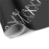 Stilvolle Schneideschere Friseur Schneider Geschenkpapier (Rolleneckpunkt)