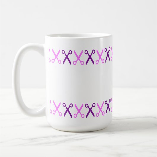 Stilvolle Schneideschere Friseur Schneider Kaffeetasse (Links)