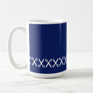 Stilvolle Schneideschere Friseur Schneider Kaffeetasse