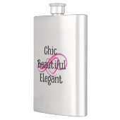 Stilvolle, schöne, elegante klassische Flasche Flachmann (Links)