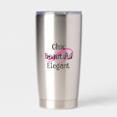 Stilvolle, schöne, elegante Tasse Thermobecher (Vorderseite)