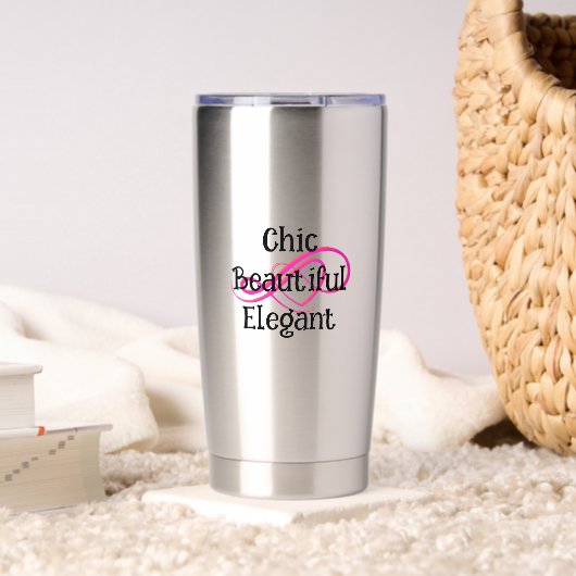 Stilvolle, schöne, elegante Tasse Thermobecher (Wohnzimmer (gedreht))