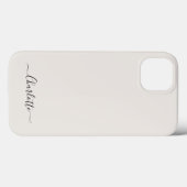 Stilvolle Schreibschrift Monogramm schlicht von we Case-Mate iPhone Hülle (Rückseite (Horizontal))