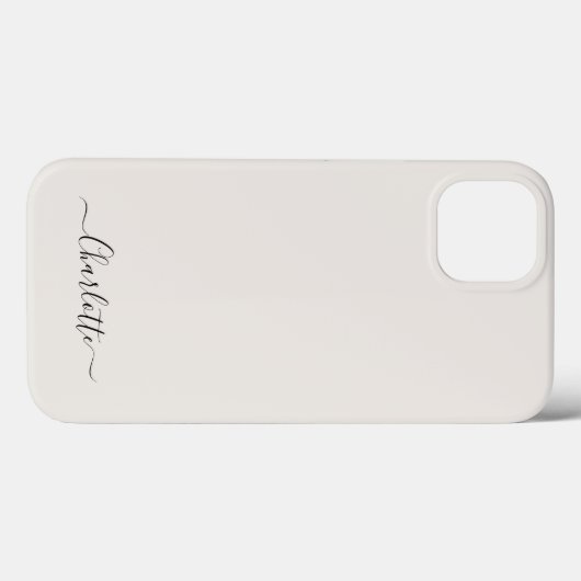 Stilvolle Schreibschrift Monogramm schlicht von we Case-Mate iPhone Hülle (Rückseite (Horizontal))