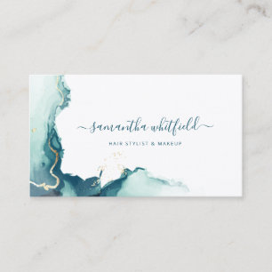 Stilvolle Schrift Marmor Achat Abstraktes Muster Visitenkarte