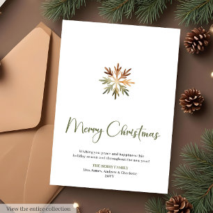Stilvolle Schriftart Font Cozy Weihnachtsgrußkarte Feiertagskarte