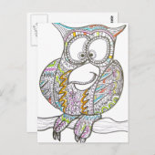 Stilvolle Schüssel - Abstrakte Kunst Postkarte (Vorne/Hinten)