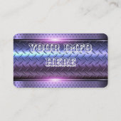 Stilvolle, schwarz-chrome Motorrad-Visitenkarte Visitenkarte (Rückseite)