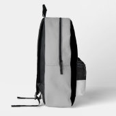 Stilvolle schwarz-graue Pickleball Design Monogram Bedruckter Rucksack (Links)