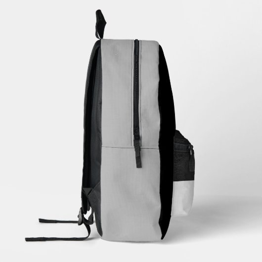 Stilvolle schwarz-graue Pickleball Design Monogram Bedruckter Rucksack (Links)