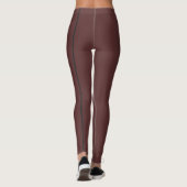 Stilvolle schwarz monochrome vertikale dünne Linie Leggings (Rückseite)