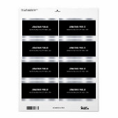 Stilvolle Schwarz-Silber-Elegant-Vorlagenausliefer (Vorne)