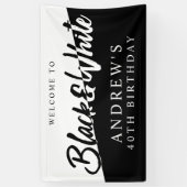 Stilvolle Schwarz-Weiß-Einrichtung Banner (Vertikal)