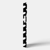 Stilvolle Schwarz-Weiß-Herzen Polka Dots Design Case-Mate iPhone Hülle (Rückseite / Rechts)