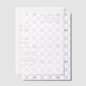 Stilvolle Schwarz-Weiß-Hochzeit Pergament Einladungen (Versetzt (Einladung))