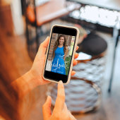 Stilvolle Schwarz-Weiß-Schrift Einladung