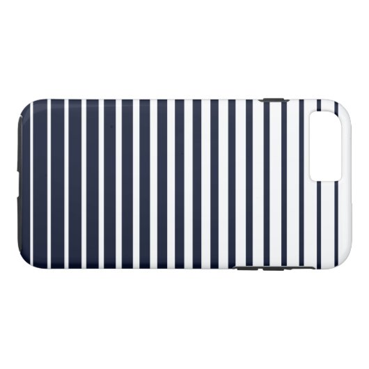 Stilvolle Schwarz-Weiß-Streifen Case-Mate iPhone Hülle (Rückseite (Horizontal))