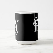 Stilvolle Schwarz-Weiß-Tasse Kaffeetasse (Mittel)