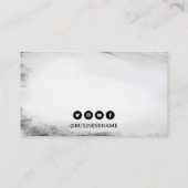 Stilvolle Schwarz-Weiß-Tattoo-Maschine Visitenkarte (Rückseite)