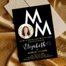 Stilvolle Schwarz-weiße Gold Mama Laurel Wreath Ty