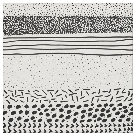 Stilvolle Schwarz-weiße Hand gezeichnete Stoff (Muster)