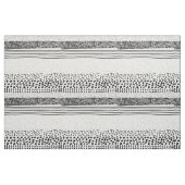 Stilvolle Schwarz-weiße Hand gezeichnete Stoff (Fat Quarter (45,7 x 55,9 cm))